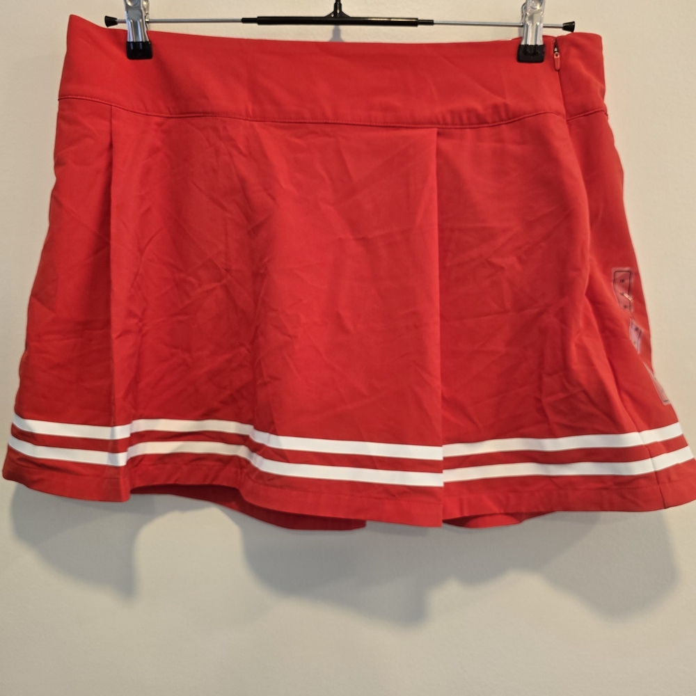 CALIA by Carrie Underwood Red Golf Skort with White Stripes Size 16 Nwt